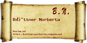 Büttner Norberta névjegykártya